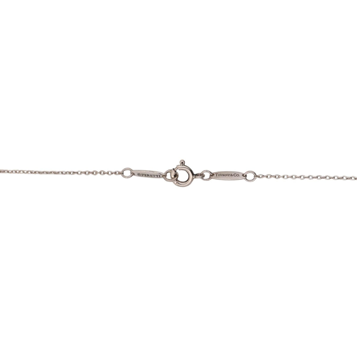 Tiffany & Co. Vintage Cutout Puffed Heart Necklace Sterling Silver 925 17"
