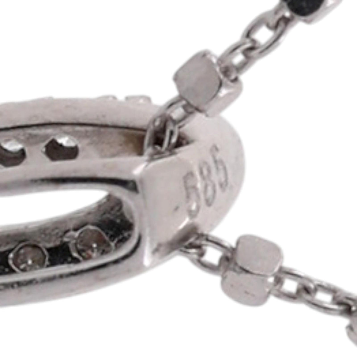 Natural Diamond Square Halo Pendant Necklace 14K White Gold 1.50 CTW 18.75"