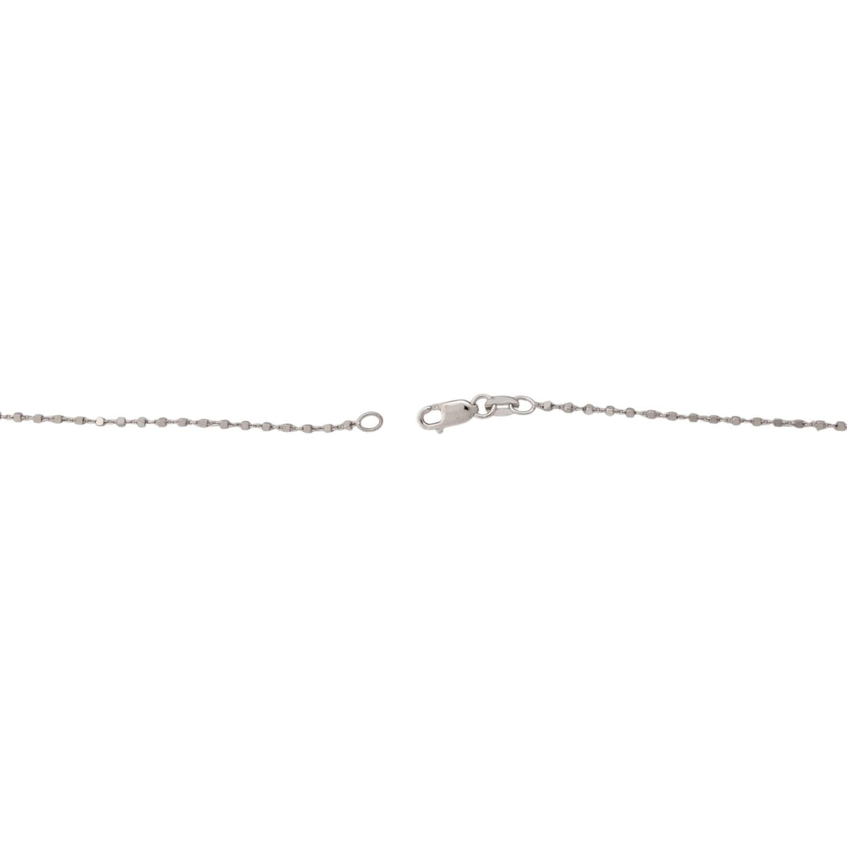 Natural Diamond Square Halo Pendant Necklace 14K White Gold 1.50 CTW 18.75"