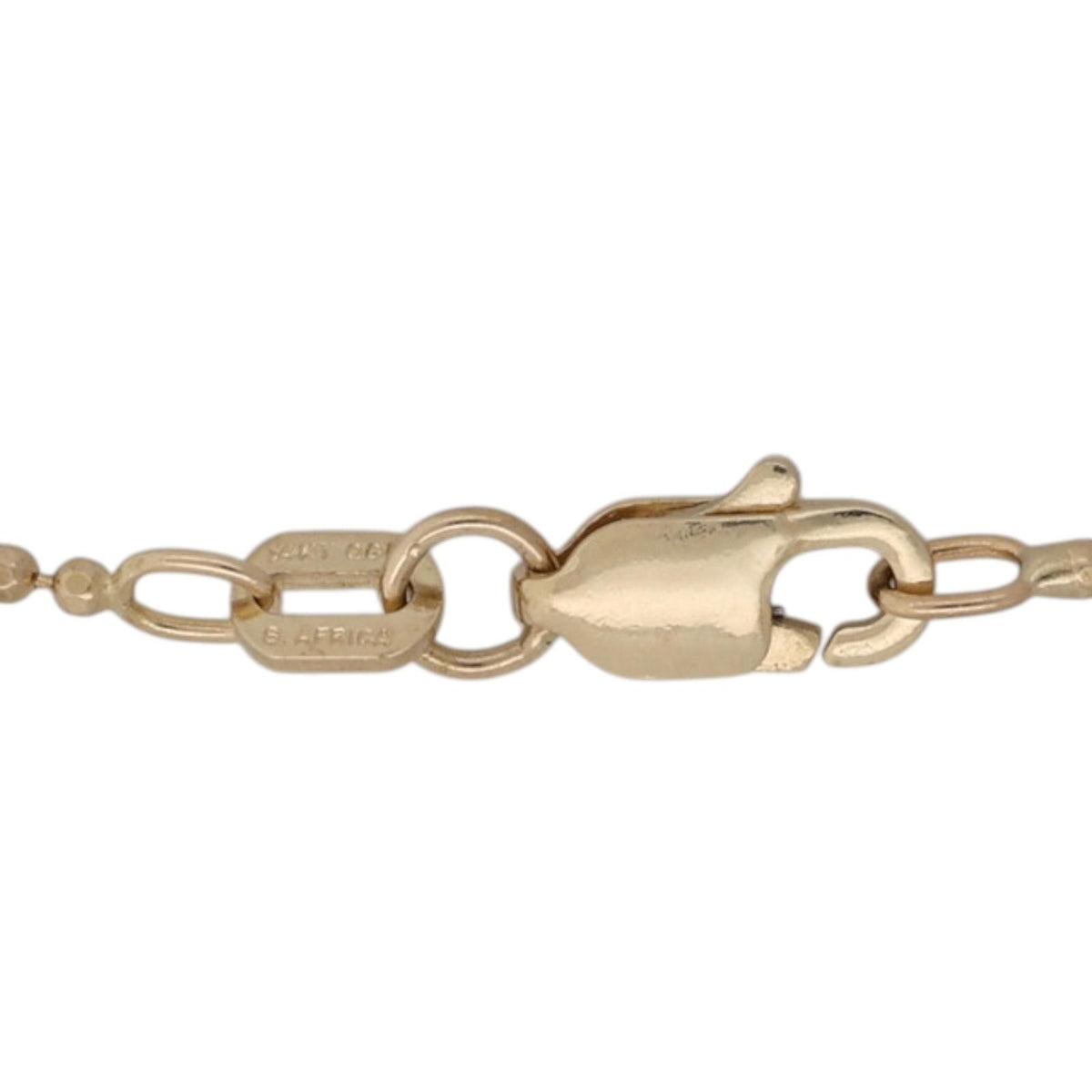 Dolphin Diamond Pendant Necklace 14K Gold 0.12 CTW 20.5" South Africa Estate