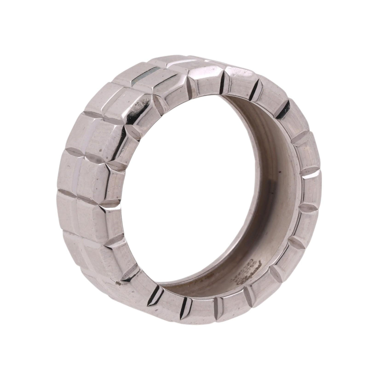 Chopard Ice Cube Ring 18K White Gold 82/3795 8mm Size 6.25 10.5g