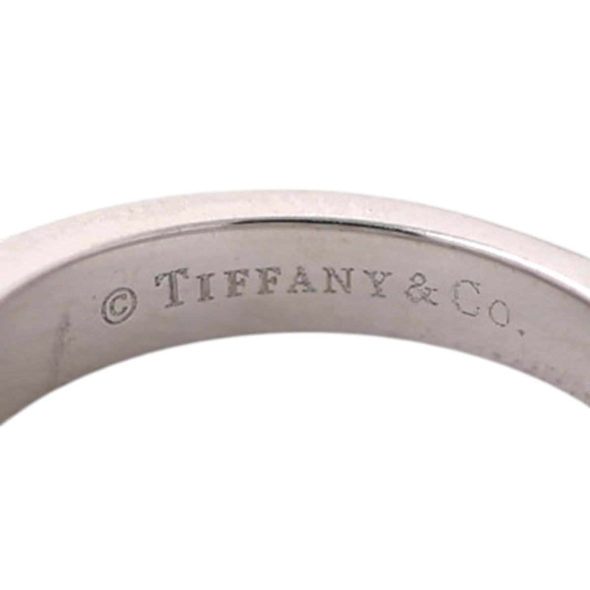 Tiffany & Co. Diamond Half Eternity Band Platinum 0.66 CTW Round Baguette Sz 4.5
