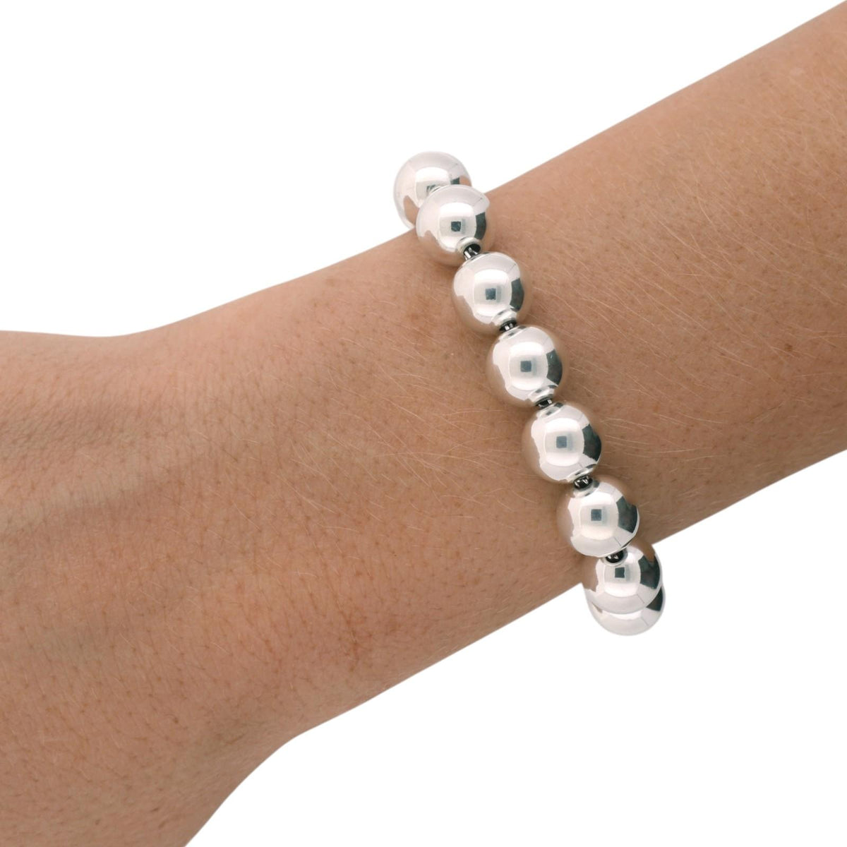 Tiffany & Co. HardWear Ball Bracelet Sterling Silver 10mm 7.5" Medium