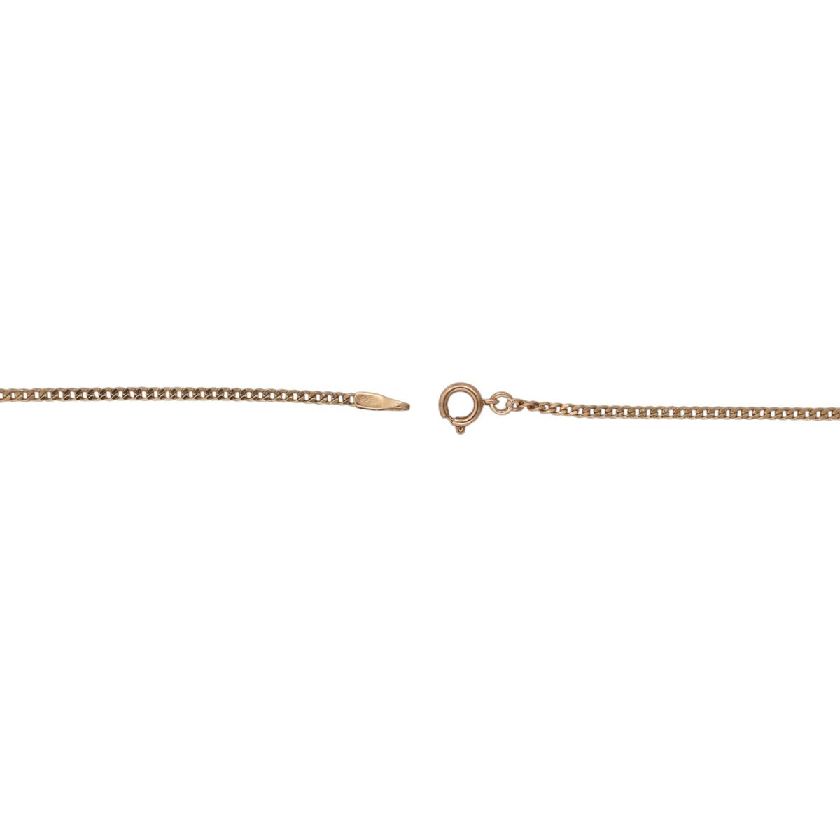Korifidis Diamond Double Crescent Necklace 14K Yellow Gold 0.45 CT 18" Vintage
