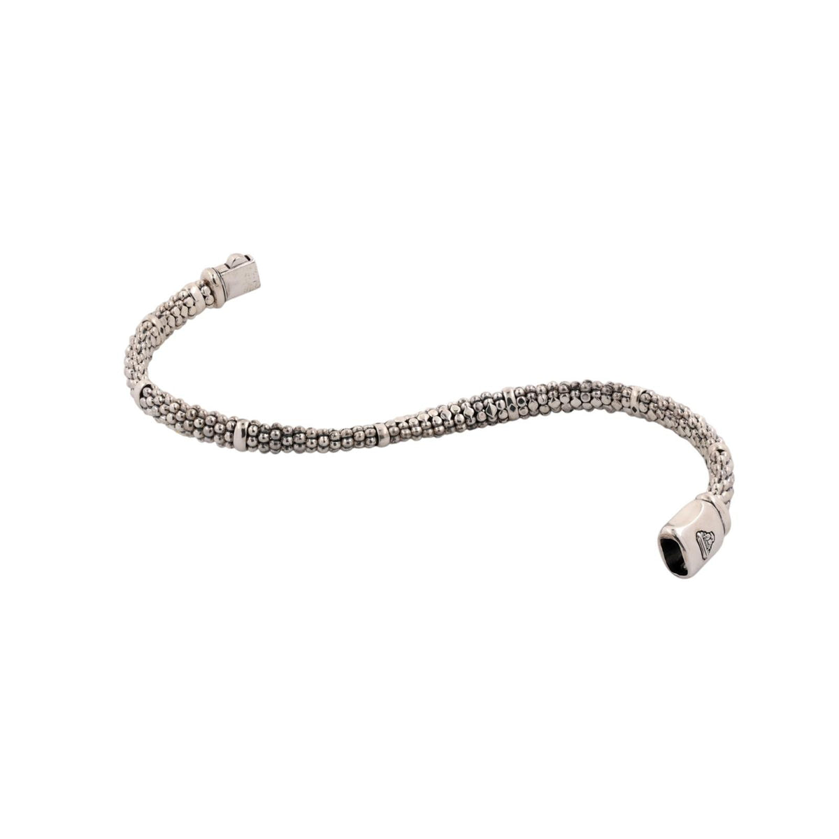 LAGOS Caviar Multi Strand Bracelet Sterling Silver 925 6mm 6.75"