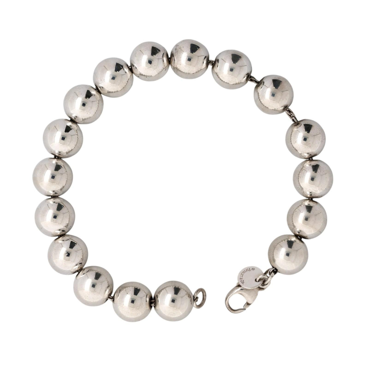 Tiffany & Co. HardWear Ball Bracelet Sterling Silver 925 10mm 7.5" Medium
