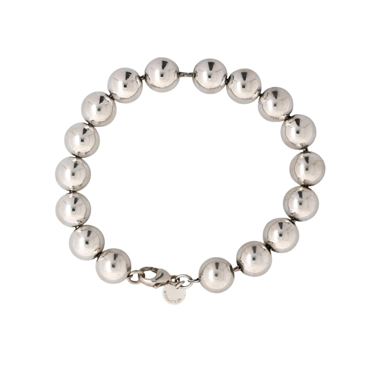 Tiffany & Co. HardWear Ball Bracelet Sterling Silver 925 10mm 7.5" Medium