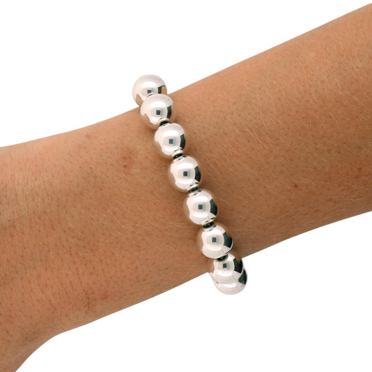 Tiffany & Co. HardWear Ball Bracelet Sterling Silver 925 10mm 7.5" Medium