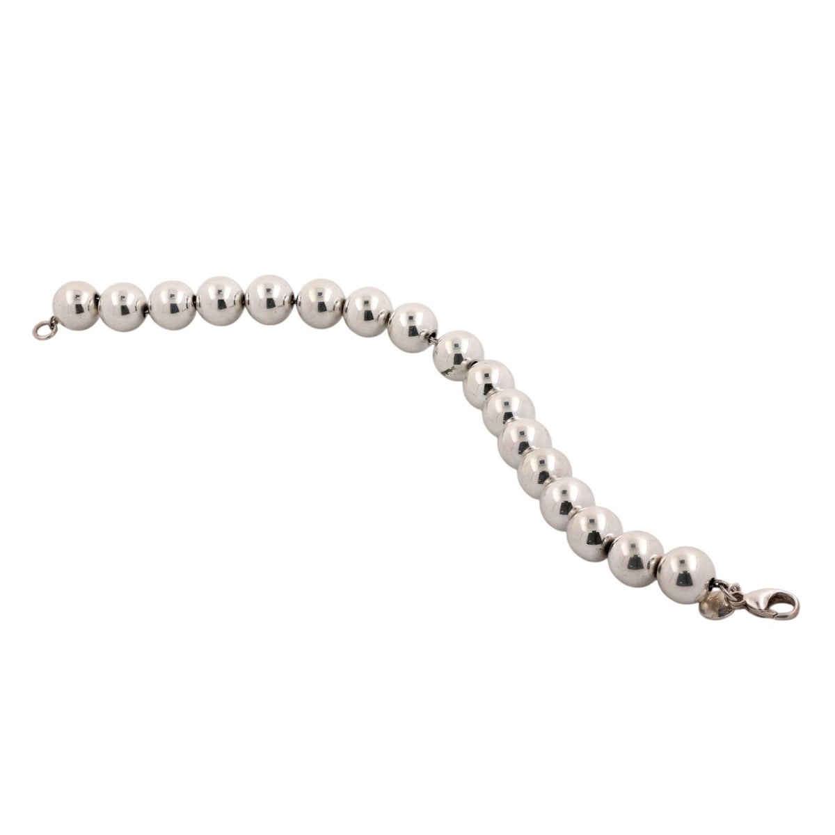 Tiffany & Co. HardWear Ball Bracelet Sterling Silver 925 10mm 7.5" Medium