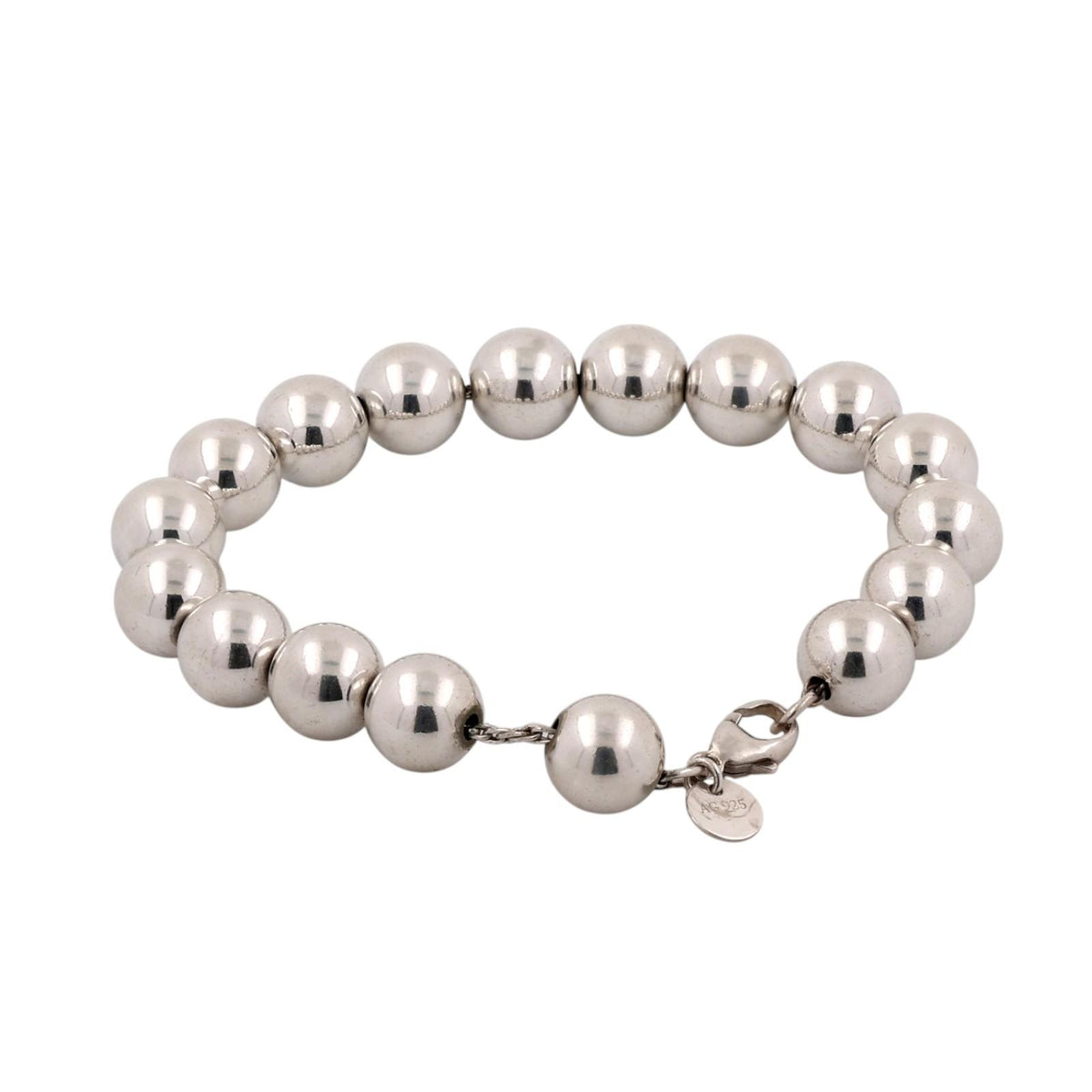 Tiffany & Co. HardWear Ball Bracelet Sterling Silver 925 10mm 7.5" Medium