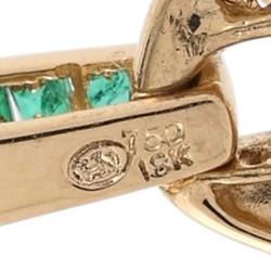 18K Yellow Gold Emerald Diamond Panther Pendant 2.37 CTW 17.5g Estate