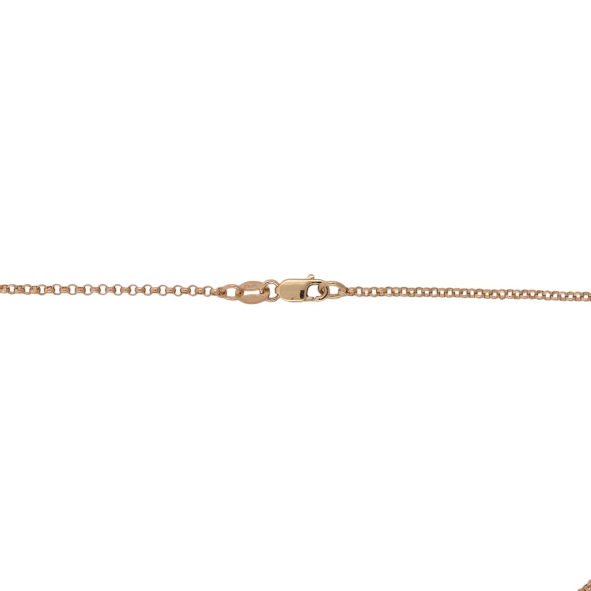 14K Yellow Gold Natural Diamond Pave Heart Pendant Necklace 0.60 CTW Italy