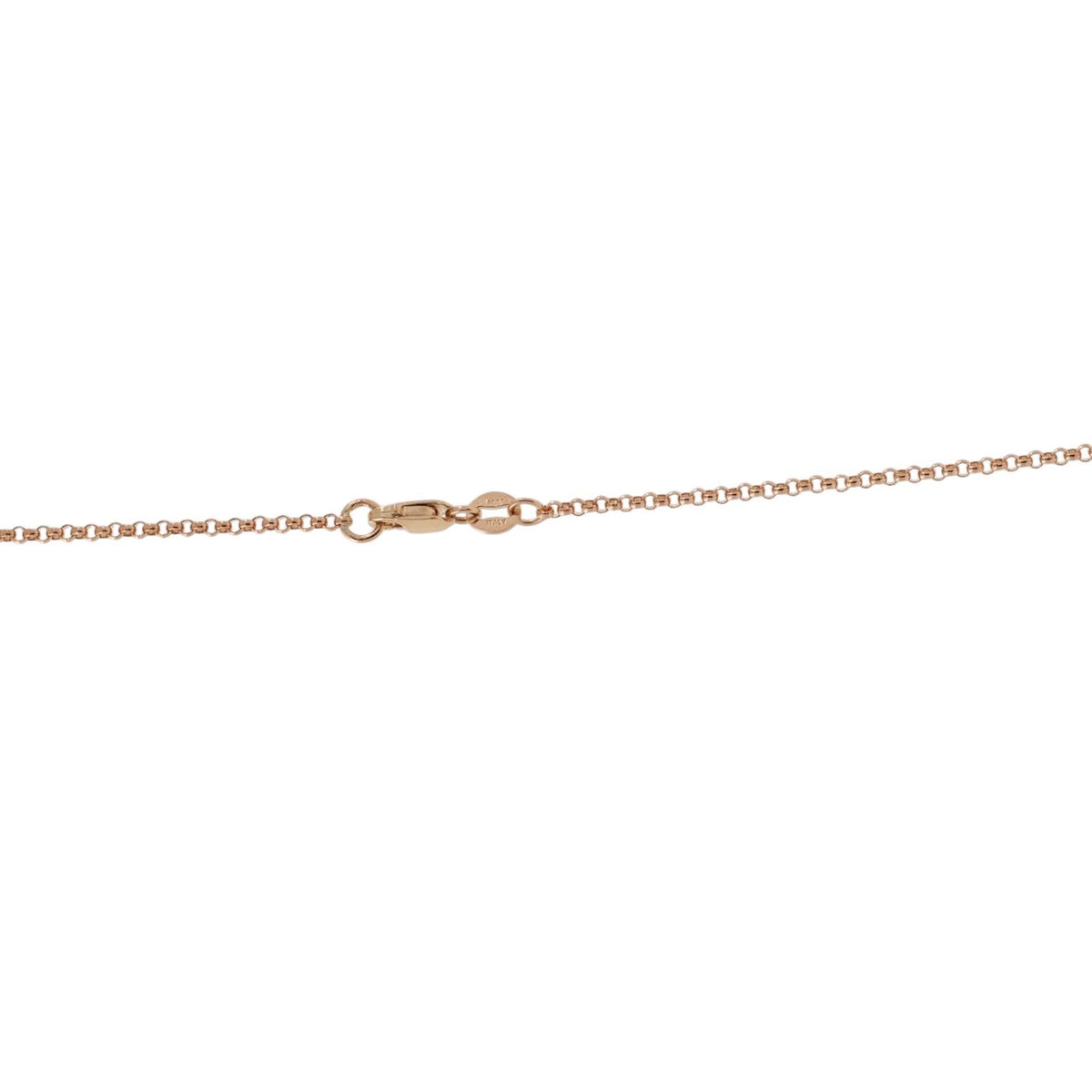 14K Yellow Gold Natural Diamond Pave Heart Pendant Necklace 0.60 CTW Italy