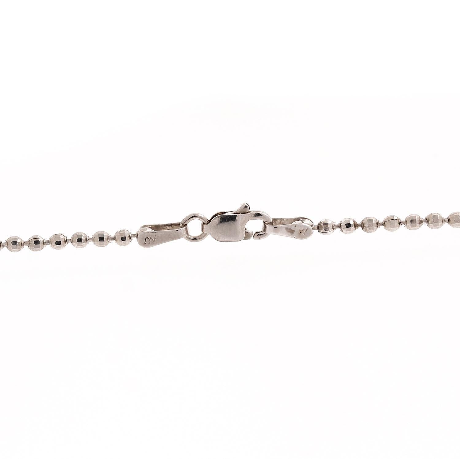2.25 TW Open Heart Diamond Pendant Necklace 14K Rose White Gold Ball Chain 15"