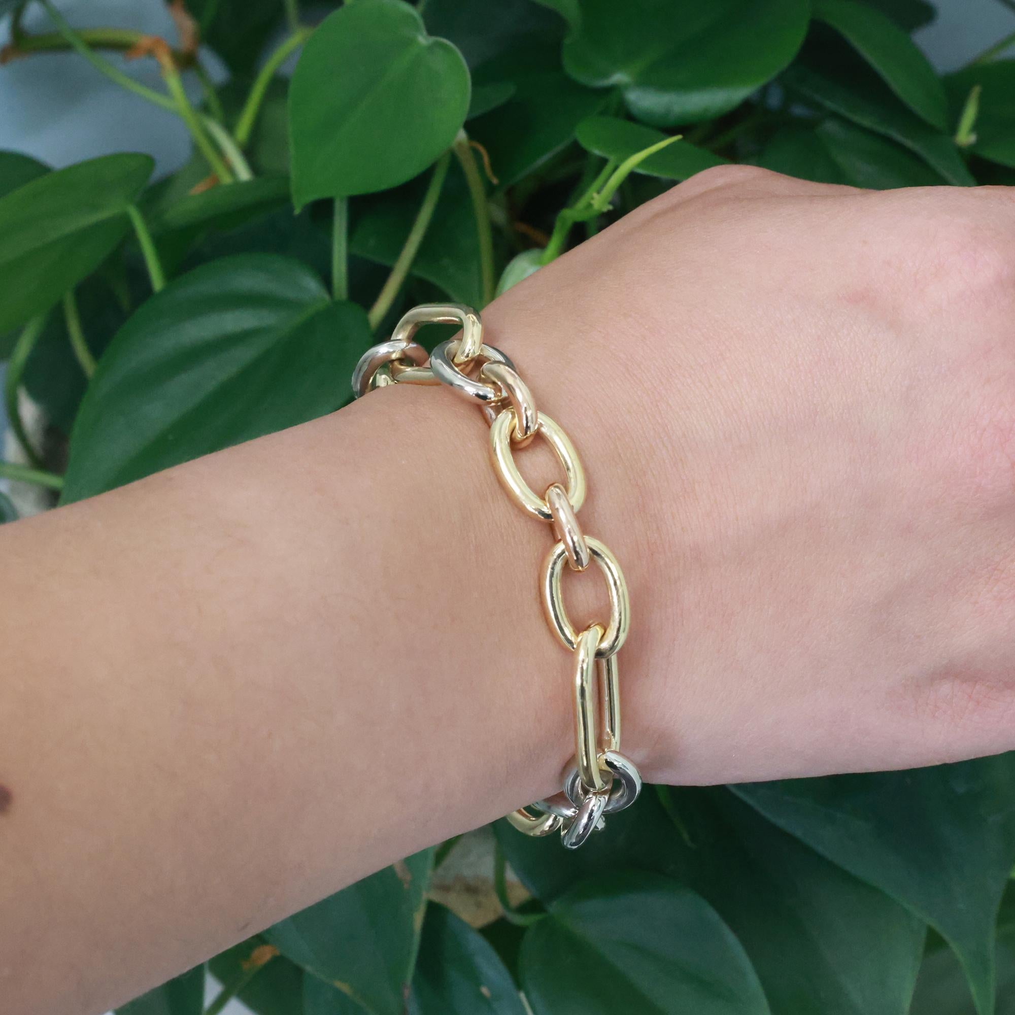 Pomellato Iconica Chain Bracelet 18K Tri-Tone Gold 8.25" Ladies Estate