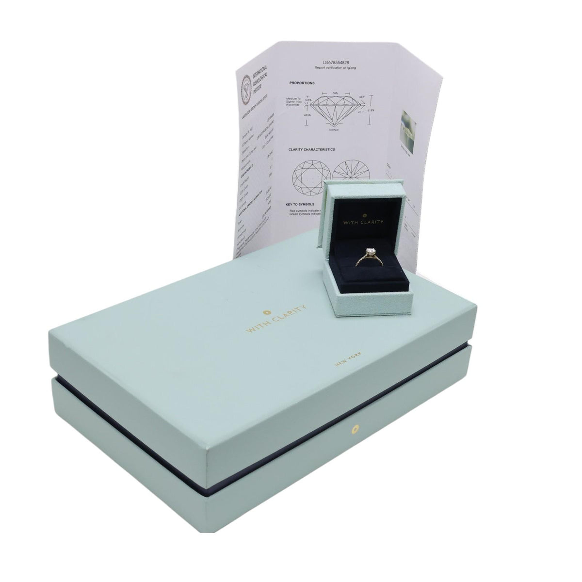 IGI 1.38CTW Lab Grown Diamond Engagement Ring 14K Yellow Gold E VS1 Size 6.5