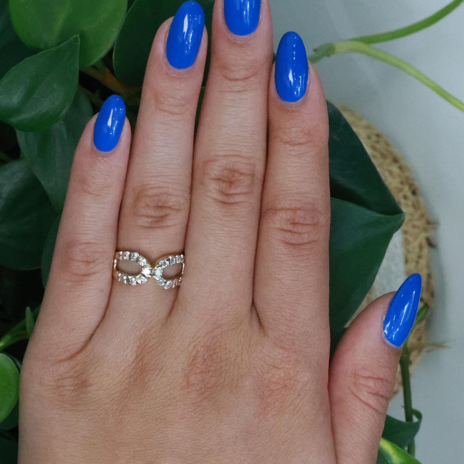 0.78 TW Diamond Cocktail Ring 14K Yellow Gold Size 6.25 Ladies Estate
