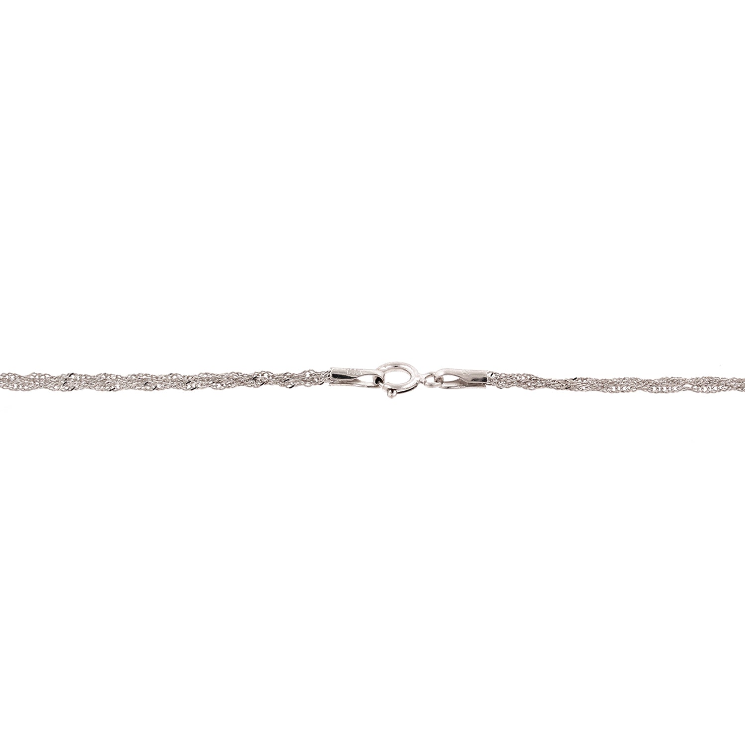 Estate 14K White Gold Diamond Filigree Square Pendant 1.30 CTW 19"