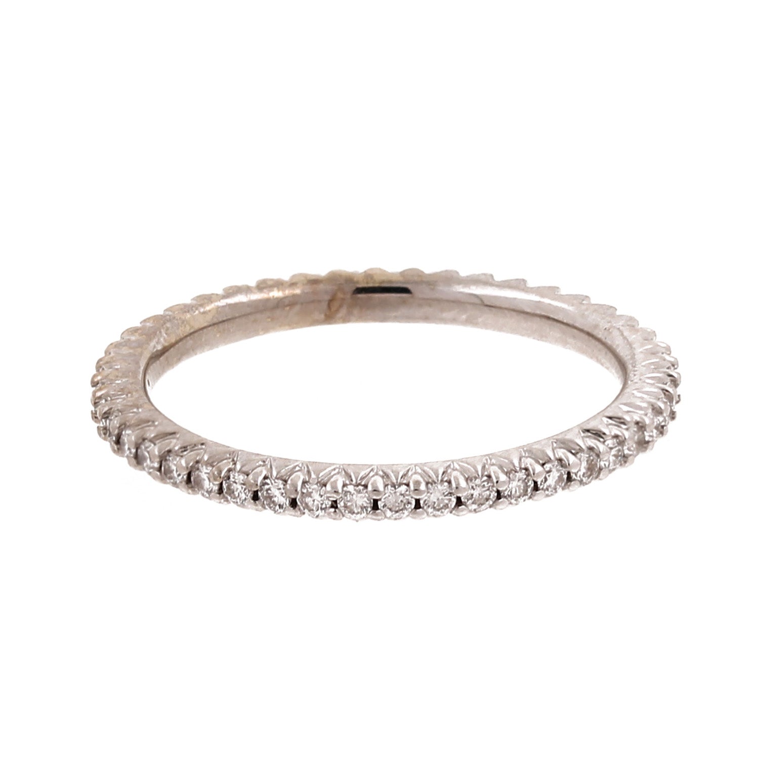 Roberto Coin Diamond Eternity Band in 18K White Gold Size 6.25 0.35 CTW