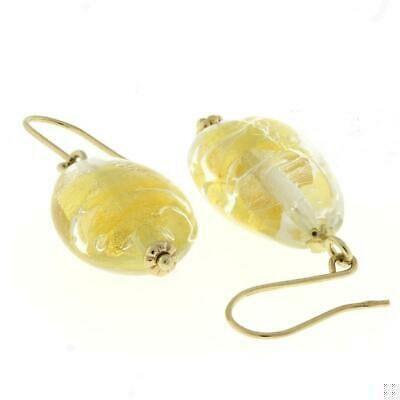14K Yellow Gold Acrylic Leaf Drop Dangle Earrings Wire Hook 1.5" Ladies