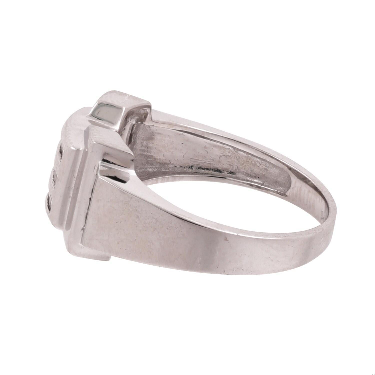 Baguette Cut Diamond Band Ring White Gold 0.75 CTW Size 10.5 Estate