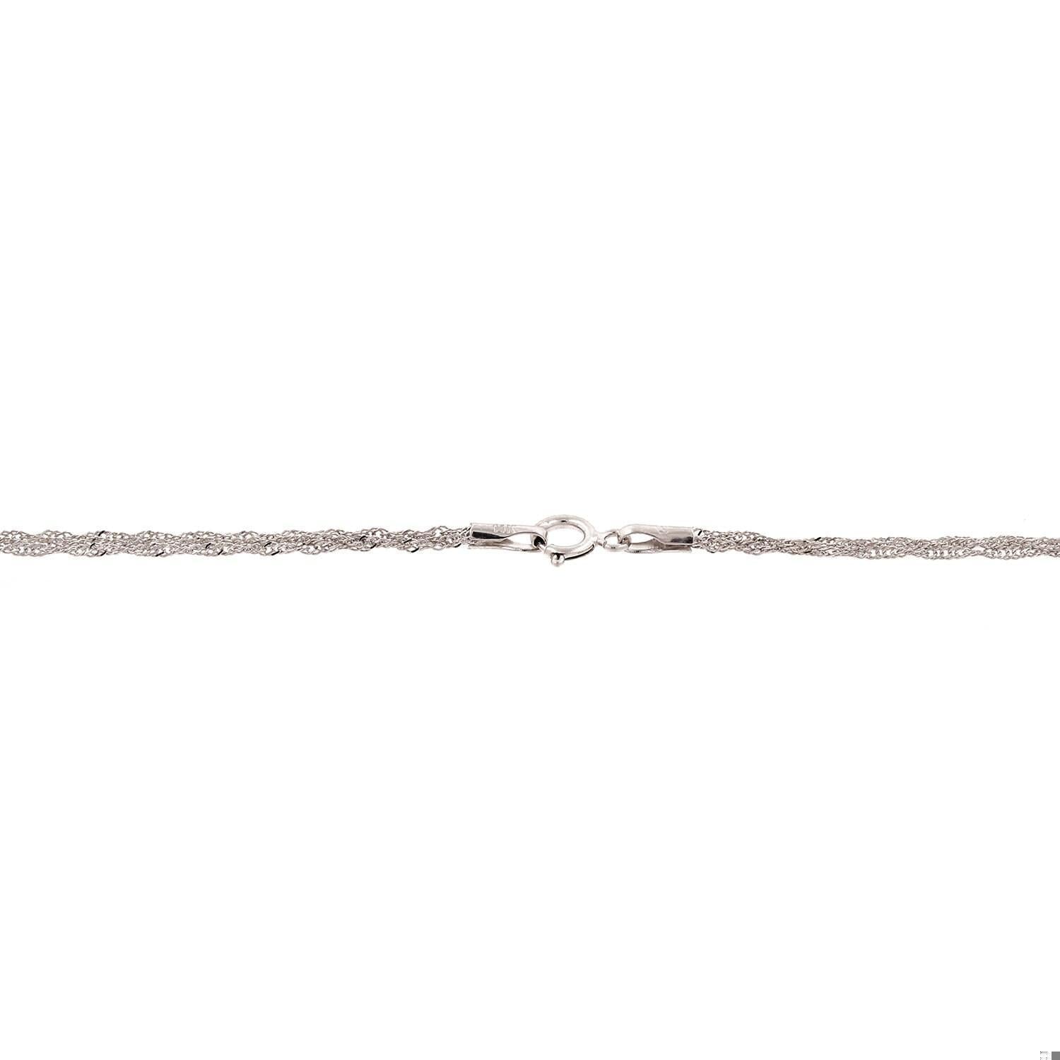 1.30 TW Diamond Filigree Square Pendant Chain Necklace 14K W/Gold 19"