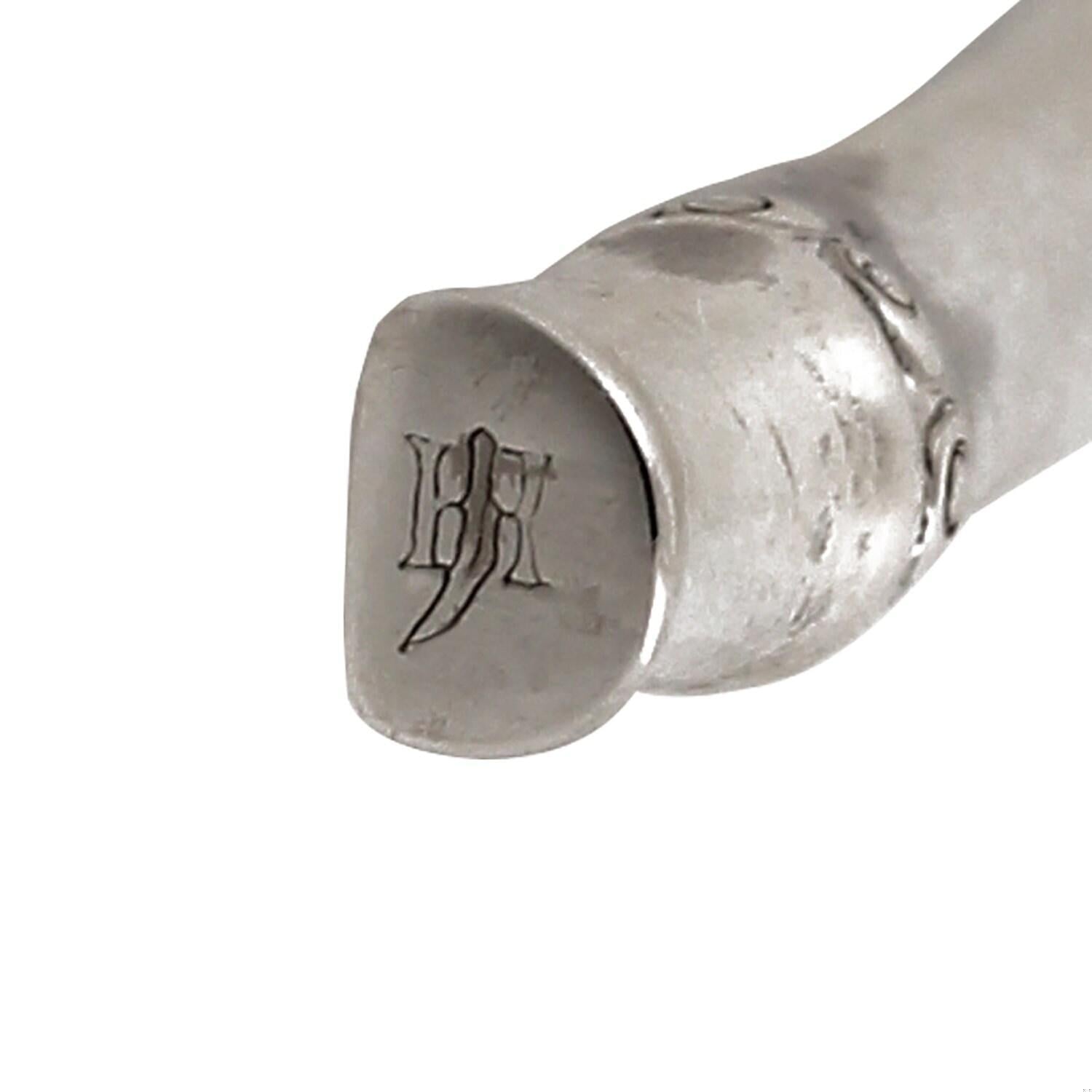 John Hardy Bamboo Pin Brooch Hidden Clasp Sterling Silver Vintage Estate 2.25"