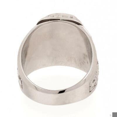 Mens Coral Gables High Class Ring 10K White Gold Blue Spinel Gemstone Size 9