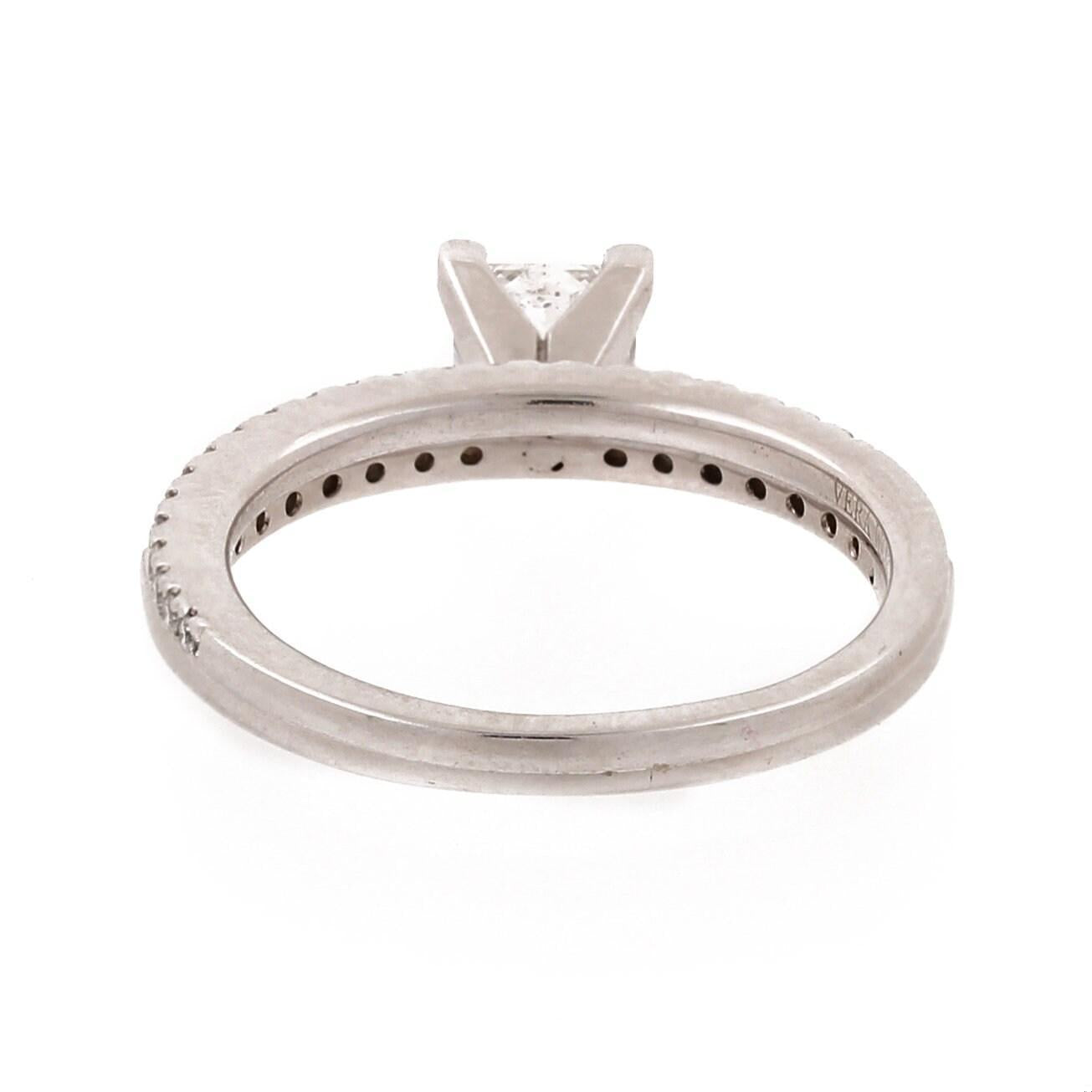 Princess Diamond Wedding Ring Set 14K W/Gold 1.73 TW GSI Cert Vera Wang Band