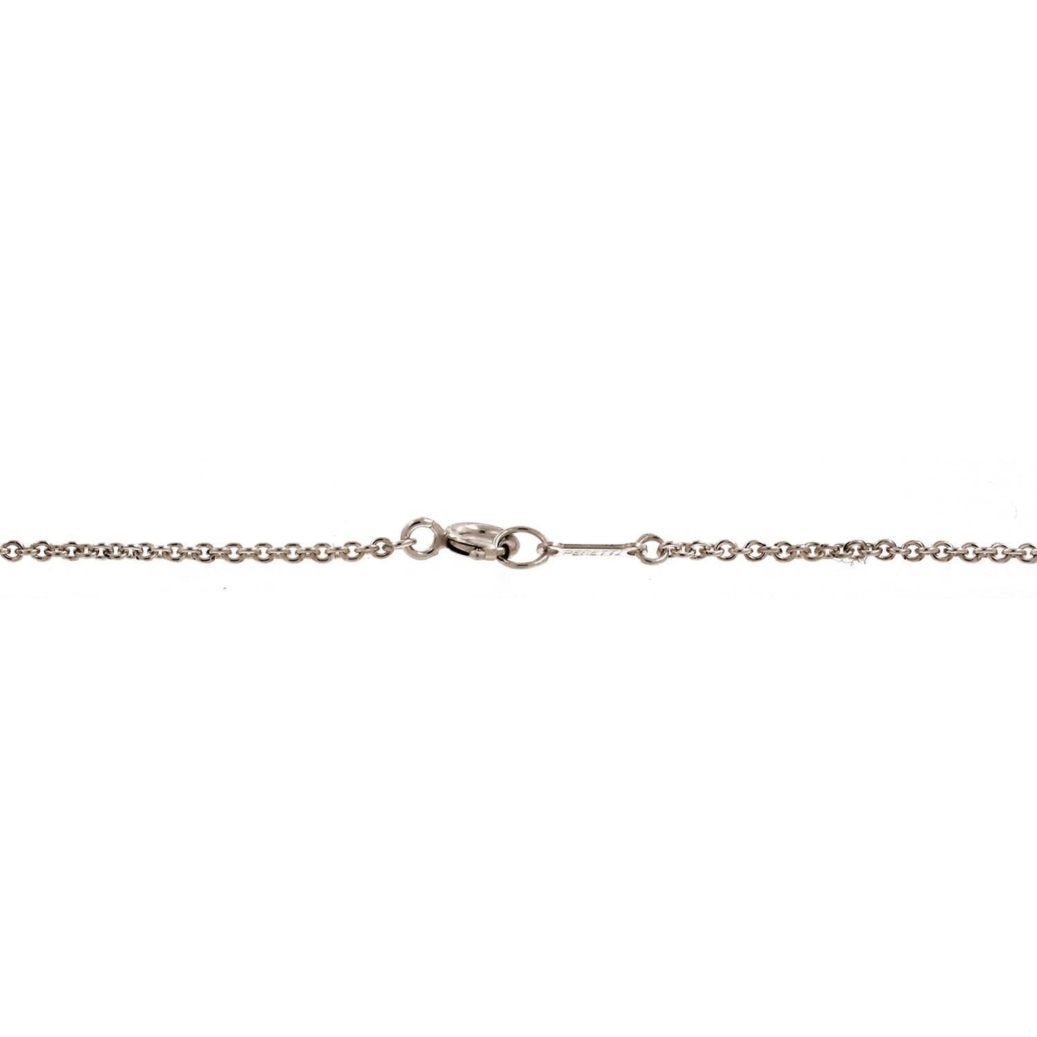 Tiffany & Co. Elsa Peretti Teardrop Bead Necklace Sterling Silver 16" Estate