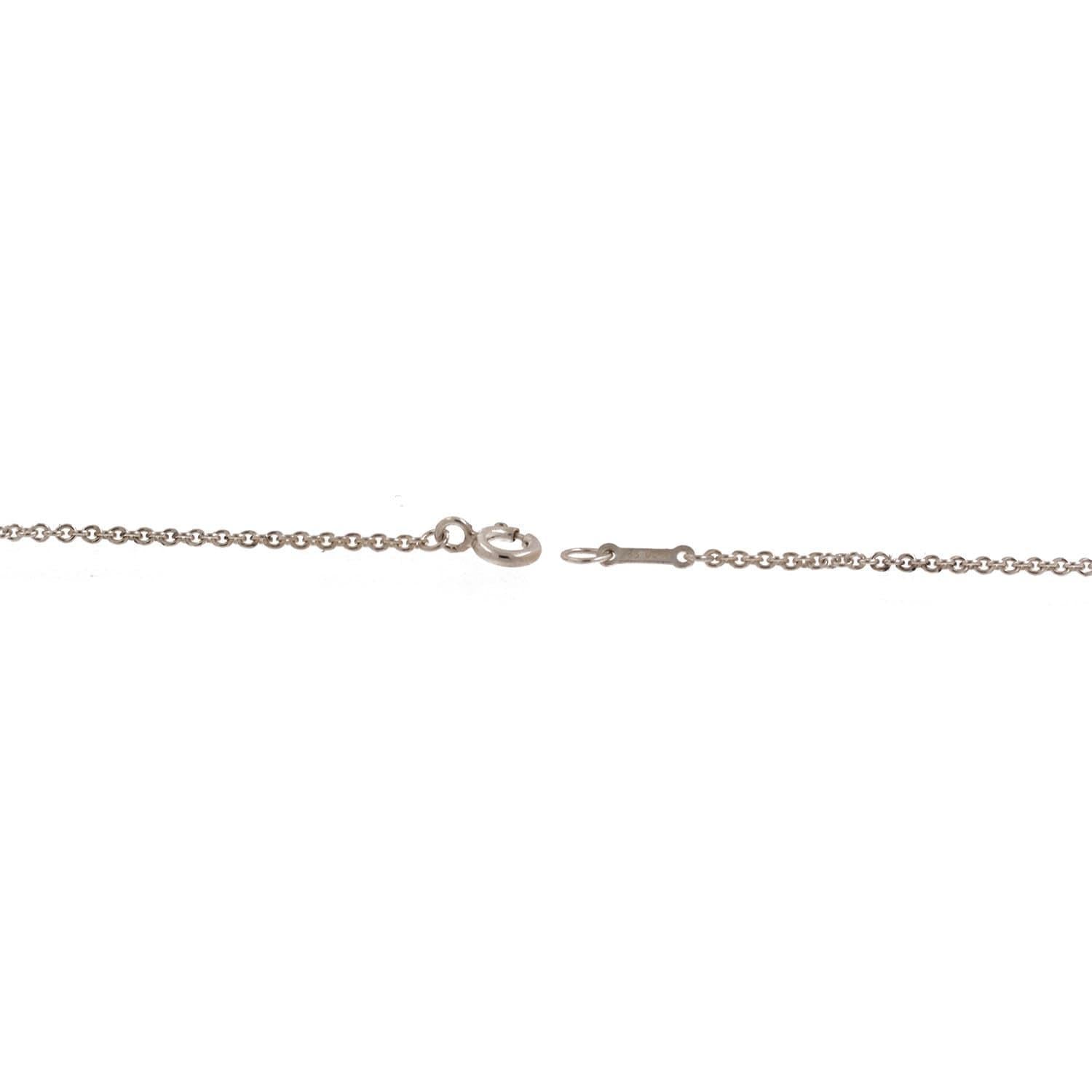 Tiffany & Co. Elsa Peretti Teardrop Bead Necklace Sterling Silver 16" Estate