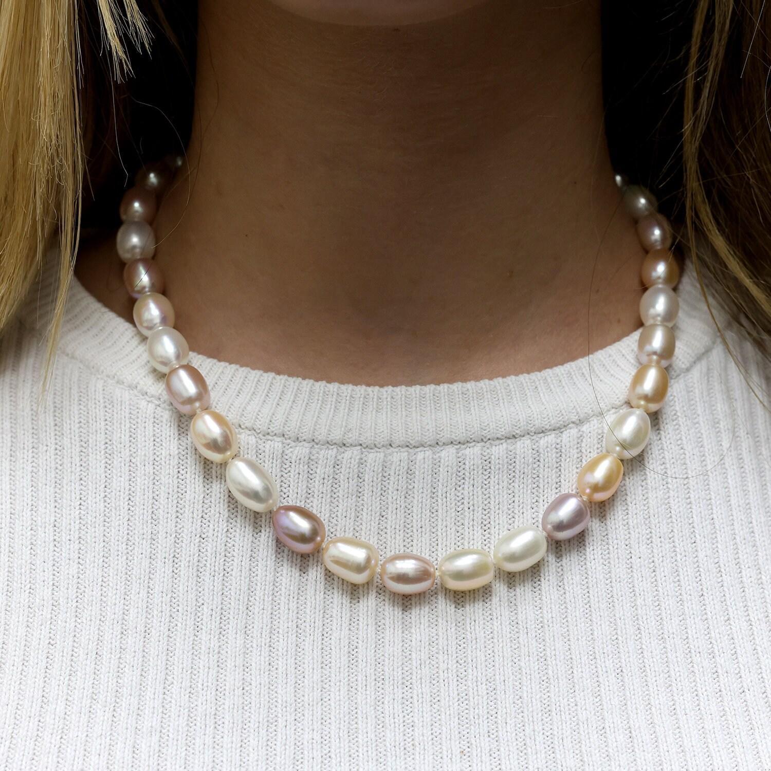 Tiffany & Co. Paloma Picasso Freshwater Pearl Necklace Sterling Clasp 17.5”