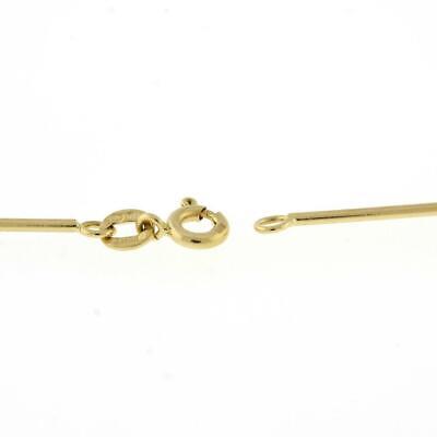 Fabor Charm Bar Link Necklace 18K Yellow Gold Enamel Dangle Charms 17.5" Designer