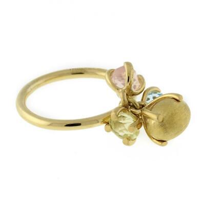 Nanis Bonbon Multi-Gemstone Ring 18K Yellow Gold Quartz Blue Topaz Citrine 5.75