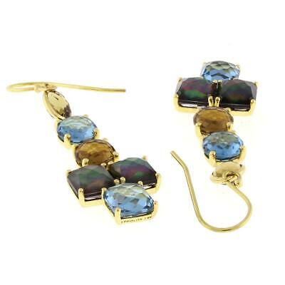 Ippolita Hanging Rock Candy Drop Dangle Earrings 18K Yellow Gold Estate Ladies