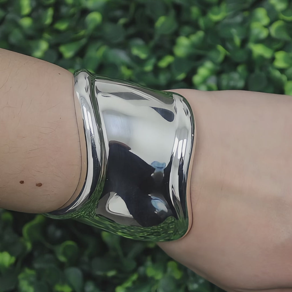 Tiffany & Co. Elsa Peretti Split Bone Cuff Bracelet Sterling Silver 6.25"-6.75"