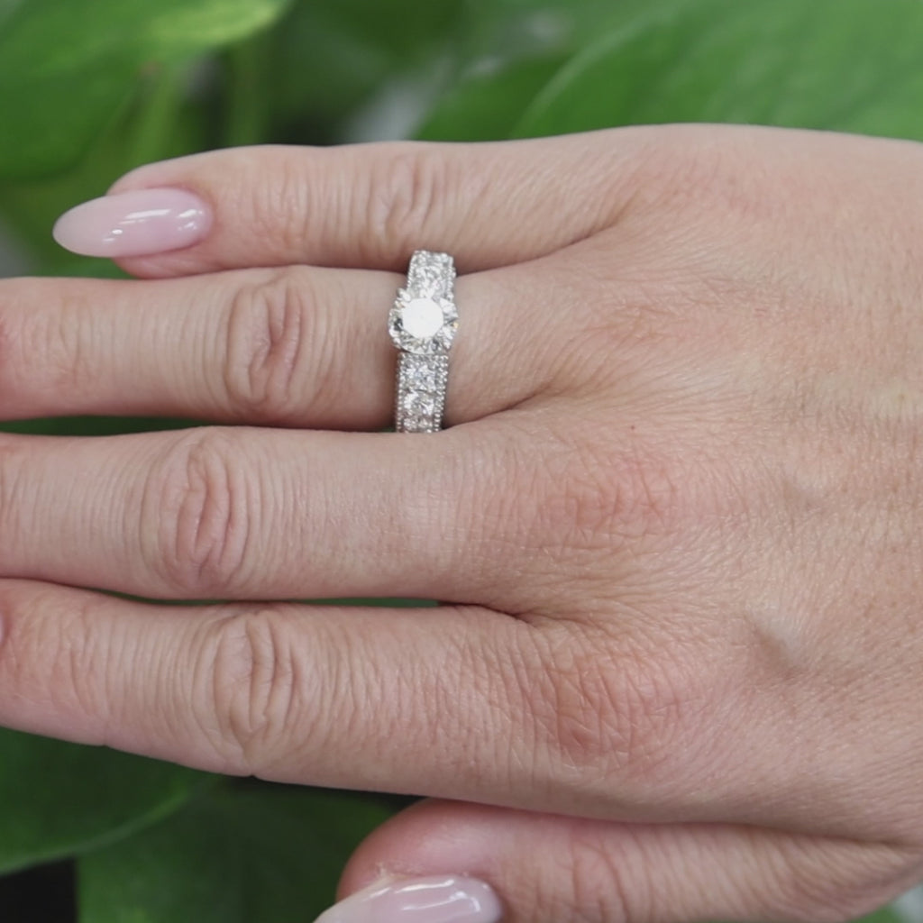 GIA Natural Diamond Engagement Ring Platinum 2.52 CTW 1.52 CT H VS2 Round